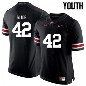 NCAA Ohio State Buckeyes Youth #42 Darius Slade Black Nike Football College Jersey VTI8845NA